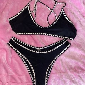 Zaful set black and white